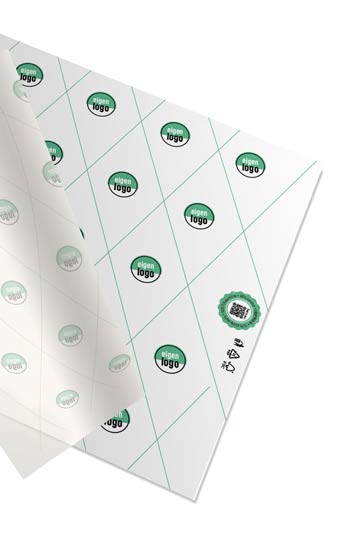 FoodPaper gepersonaliseerd Kaaspapier met eigen logo bedrukt